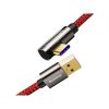 Дата кабель USB 3.1 AM to Type-C 1.0m CATCS 66W 90 Legend Series Elbow Red Baseus (CACS000409) - Зображення 3