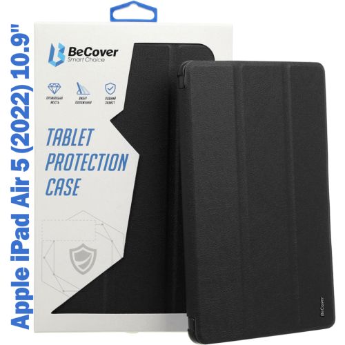 Чехол для планшета BeCover Tri Fold Soft TPU Silicone Apple iPad Air 5 (2022) 10.9 Black (708509)
