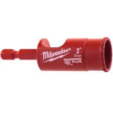 Коронка Milwaukee алмазна Diamond Plus 20мм, з хвостовиком (49560515)
