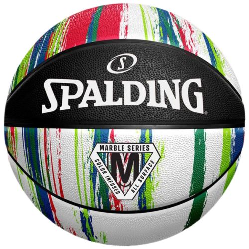 М'яч баскетбольний Spalding Marble Ball чорний, білий, червоний Уні 7 84404Z (689344406558)