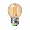 Лампочка Eurolamp LED G45 5W 530 Lm E27 3000K deco 2шт (MLP-LED-G45-05273(Amber)) - Зображення 1