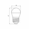 Лампочка Eurolamp LED G45 5W 530 Lm E27 3000K deco 2шт (MLP-LED-G45-05273(Amber)) - Зображення 2