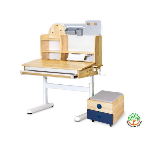 Парта Mealux (S) Timberdesk S (парта+тумба) (BD-685 Wood S+ тумба BD 920 BL)