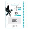 USB флеш накопитель Wibrand 16GB Hawk Silver USB 2.0 (WI2.0/HA16M1S) - Изображение 1