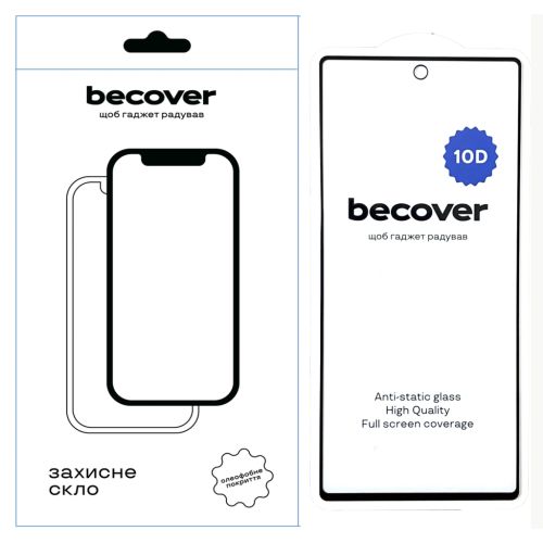 Стекло защитное BeCover Google Pixel 6A 10D Black (711488)