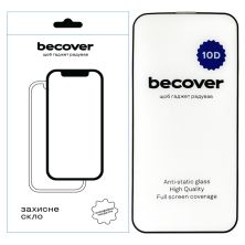 Скло захисне BeCover Apple iPhone 13 Pro 10D Black (711514)