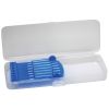 Пенал Cool For School Пластиковый с застежкой Прозрачный с синим держателем 8011 (CF85578) - Изображение 1