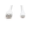 Дата кабель USB 2.0 AM to Lightning 1.0m 12W white Digitus (AK-600108-010-W) - Зображення 3