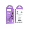 Дата кабель USB 2.0 AM to Lightning 0.25m Hyper X96 black HOCO (6942007609388) - Зображення 3