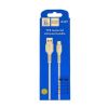 Дата кабель USB 2.0 AM to USB-C 1.0m 2.4A silicone white Denmen (DM-D42T-WH) - Зображення 3