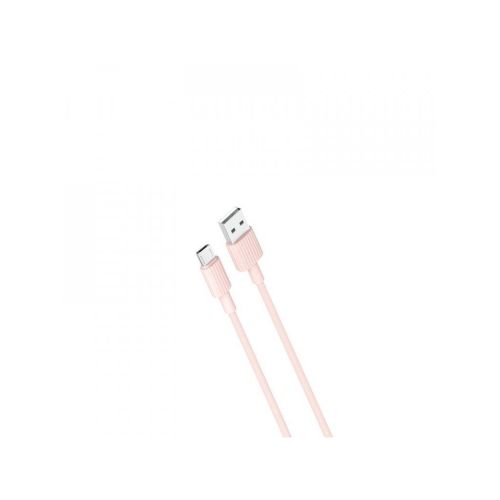 Дата кабель USB 2.0 AM to Micro 5P 1.0m 2.4A pink XO (NB156-M-PN)
