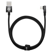 Дата кабель USB 2.0 AM to Lightning 1.0m 2.4A 90° corner black Baseus (CAVP000001) Дата кабель USB 2.0 AM to Lightning 1.0m 2.4A 90° corner black Baseus (CAVP000001)