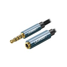 Кабель мультимедийный 3.5mm M to 3.5mm F 2.0m AV118 blue Ugreen (40675)