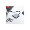 Концентратор XO USBC to USBCPD100W + HDMI 4K30Hz + USB 3.0 grey (HUB011.tranish) - Изображение 2
