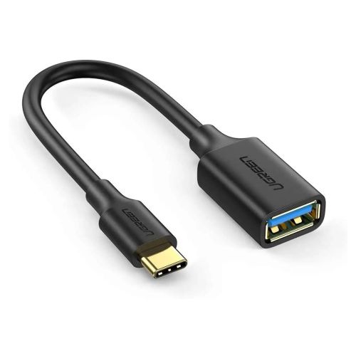 Переходник OTG USB 3.0 AF to USB-C US154 black Ugreen (30701)