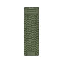 Матрац надувний Naturehike CNK2550WS019, 200х60х6.5 см, зелений із вбудованою помпою (6977465869654)