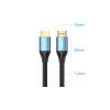 Кабель мультимедийный HDMI M to HDMI M 12.0m V1.4 4K60Hz PVC aluminum alloy blue Vention (ALHSM) - Изображение 2