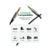 Кабель мультимедійний 3.5mm M to 3.5mm M 1.0m (4pin) AV183 gray Ugreen (10648) - Зображення 3