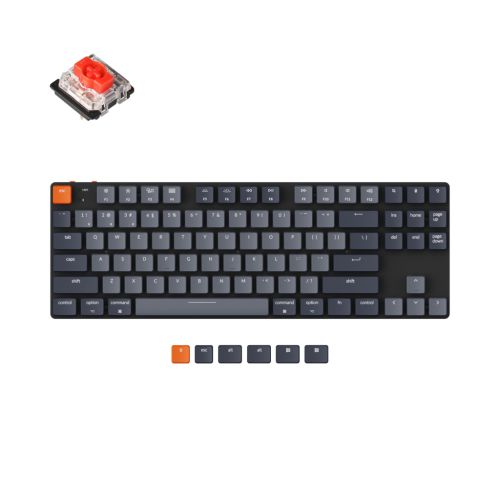 Клавиатура Keychron K1SE 87 Key Gateron Blue RGB Wireless UA Black (K1SEH2_KEYCHRON)