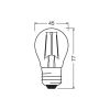 Лампочка Osram LED CL P40 4W/827 230V FIL E27 (4058075435162) - Изображение 2