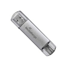 USB флеш накопитель Mediarange 128GB Silver USB 3.0 / Type-C (MR938)