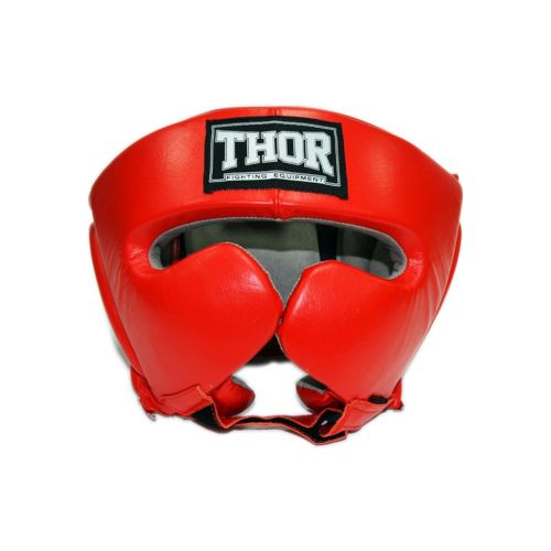 Боксерский шлем Thor 716 S Шкіра Червоний (716 (Leather) RED S)