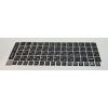 Наклейка на клавиатуру BestKey непрозрачная чорная, 68, серебристый (BK13SIL/021) - Изображение 1