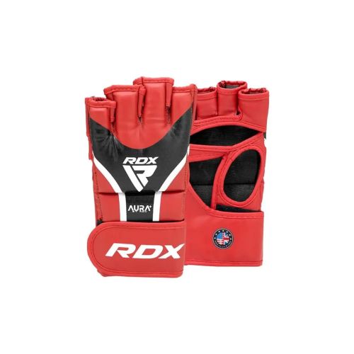 Рукавички для MMA RDX Aura Plus T-17 Red/Black L (GGR-T17RB-L+)