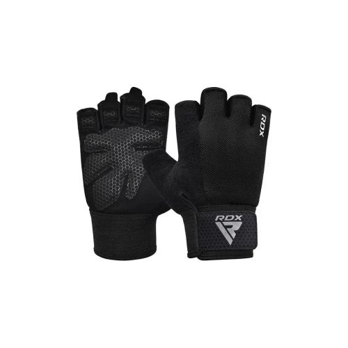 Перчатки для фитнеса RDX W1 Half Black Plus S (WGA-W1HB-S+)