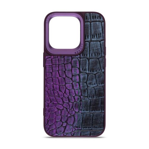 Чехол для мобильного телефона Harder Glamorous Croco Apple iPhone 15 Pro Dark Purple (ARM76763)