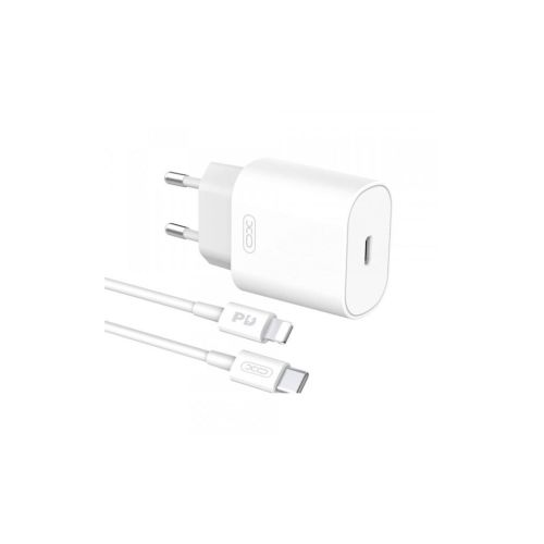 Зарядний пристрій XO L91EU 1хType-C PD25W + cable Type-C to Lightning White (L91i-WH)