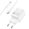 Зарядное устройство HOCO C146A Charm USB-C PD20W + cable USB-C to USB-C White (6942007630269) - Изображение 2