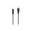 Кабель для принтера USB 2.0 AM/BM 3.0m black HP (DHC-PT100-3M) - Зображення 1
