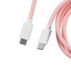 Дата кабель USB-C + USB A to USB-C 1.36m Coiled Aviator pink Keychron (CAB15_KEYCHRON) - Изображение 1