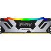 Модуль пам'яті для комп'ютера DDR5 48GB (2x24GB) 8000 MHz Renegade RGB Black/Silver Kingston Fury (ex.HyperX) (KF580C38RSAK2-48) - Зображення 1