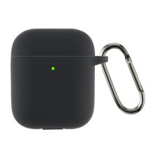 Чехол для наушников Armorstandart Ultrathin Silicone Case With Hook для Apple AirPods 2 Black (ARM59679)