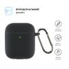 Чехол для наушников Armorstandart Ultrathin Silicone Case With Hook для Apple AirPods 2 Black (ARM59679) - Изображение 1