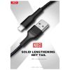 Дата кабель USB 2.0 AM to Micro 5P 1.0m 2.1A black XO (NB51-M-1-BK) - Зображення 1