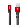 Дата кабель USB 2.0 AM to Lightning 0.23m 2A black/red Baseus (CALMBJ-B91) - Зображення 1