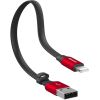 Дата кабель USB 2.0 AM to Lightning 0.23m 2A black/red Baseus (CALMBJ-B91) - Зображення 3
