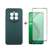 Чохол до мобільного телефона Dengos Realme 12 4G/5G Soft+glass Green (DG-KM-184)