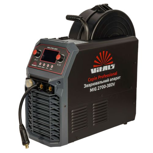 Сварочный аппарат Vitals Professional MIG 2700-380V, инверторный полуавтомат, MMA/MIG, 270 A, 7.9 kW, 380V (237592)