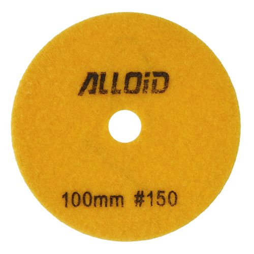 Круг зачистний Alloid Pro, алмазний, шліфувальний, на липучці, 100мм, зерно 150 (DD-63285)