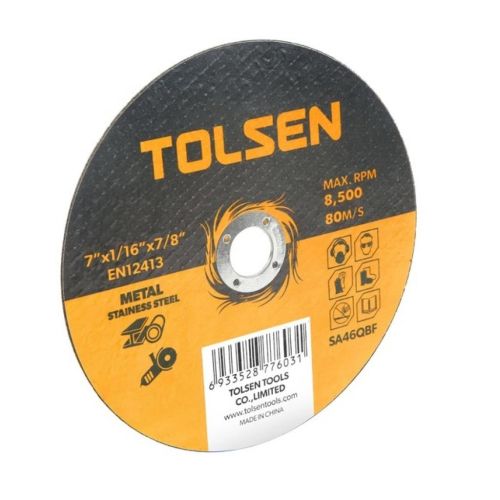 Круг отрезной Tolsen отрезной по металлу/нержавейке 125х1.0х22.2мм (76133)