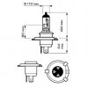 Автолампа Philips галогенова 60/55W (12342 CTV BW) - Изображение 2