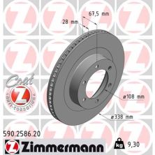 Тормозной диск ZIMMERMANN 590.2586.20