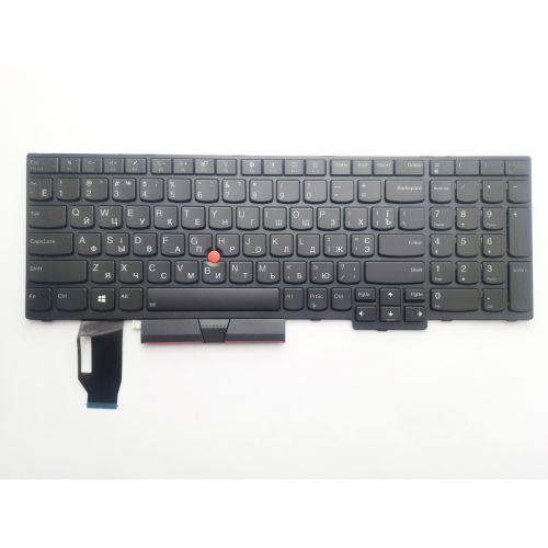 Клавиатура ноутбука Lenovo ThinkPad E580/L580/T590 черна з ТП підсв UA (A46213)