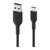 Дата кабель USB 2.0 AM to Type-C 1.0m PVC black Belkin (CAB001BT1MBK) - Изображение 1