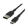 Дата кабель USB 2.0 AM to Type-C 1.0m PVC black Belkin (CAB001BT1MBK) - Изображение 2