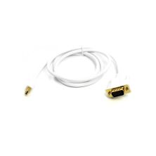 Кабель мультимедійний miniDisplayPort M to VGA M 1.0m white PowerPlant (CA912155)